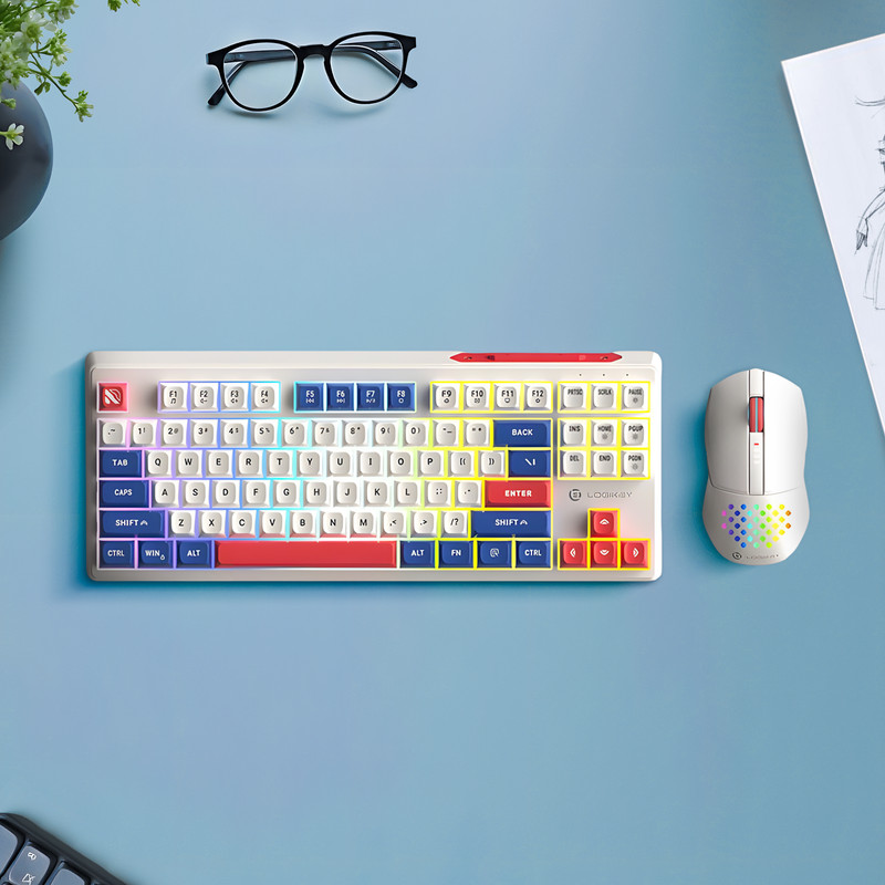 ماوس و کیبورد گیمینگ لاجی کی km 329