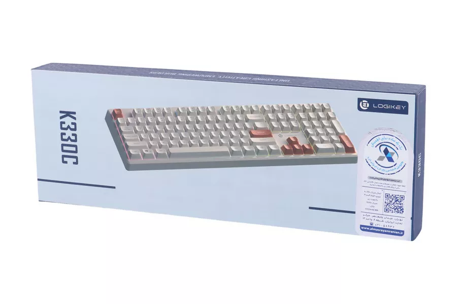کیبورد سیم دار لاجیکی RGB K330C