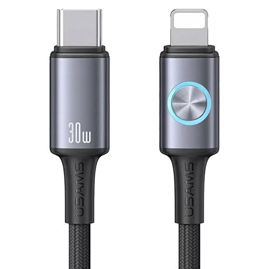 کابل شارژ USB-C به Lightning یوسمز مدل SJ753 طول 1.2 متر – مشکی